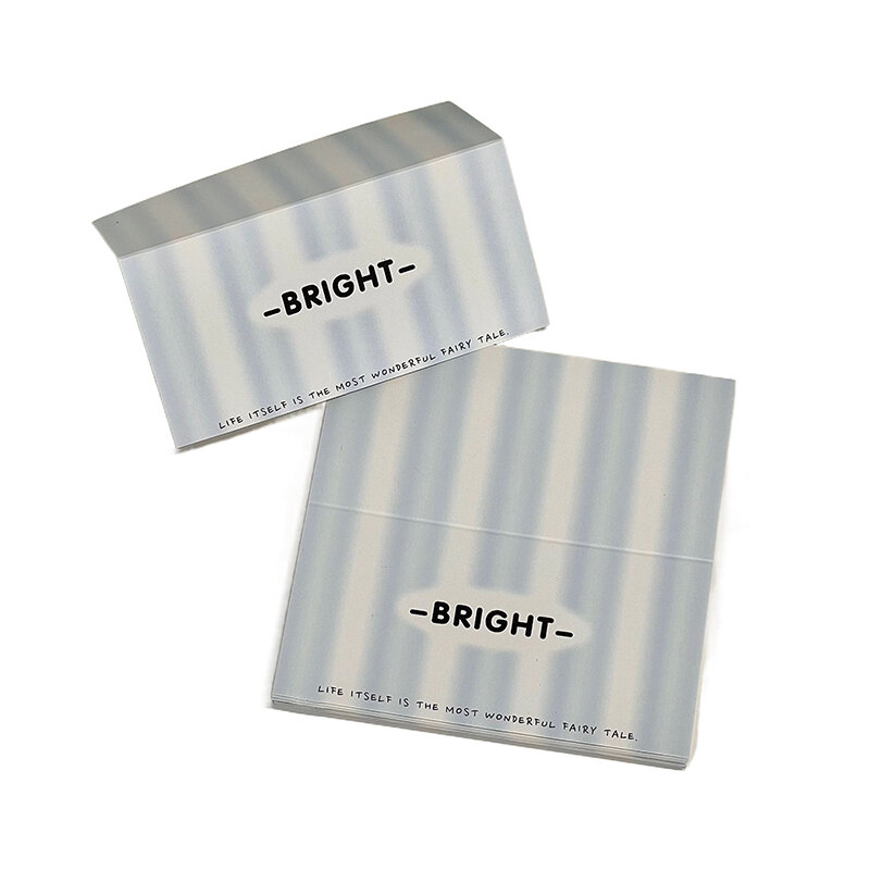 Ins estilo minimalista embalagem de cartão pequeno, sacos auto-adesivos, embalagem de presente, cartões, coreano, 10 pcs