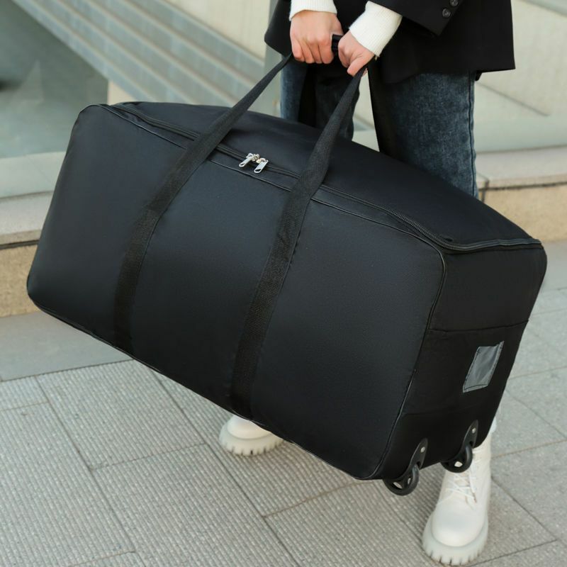 Faltbare Rad taschen Gepäck Aufbewahrung tasche mit Rädern große Kapazität Handgepäck träger erweiterbarer Trolley Koffer