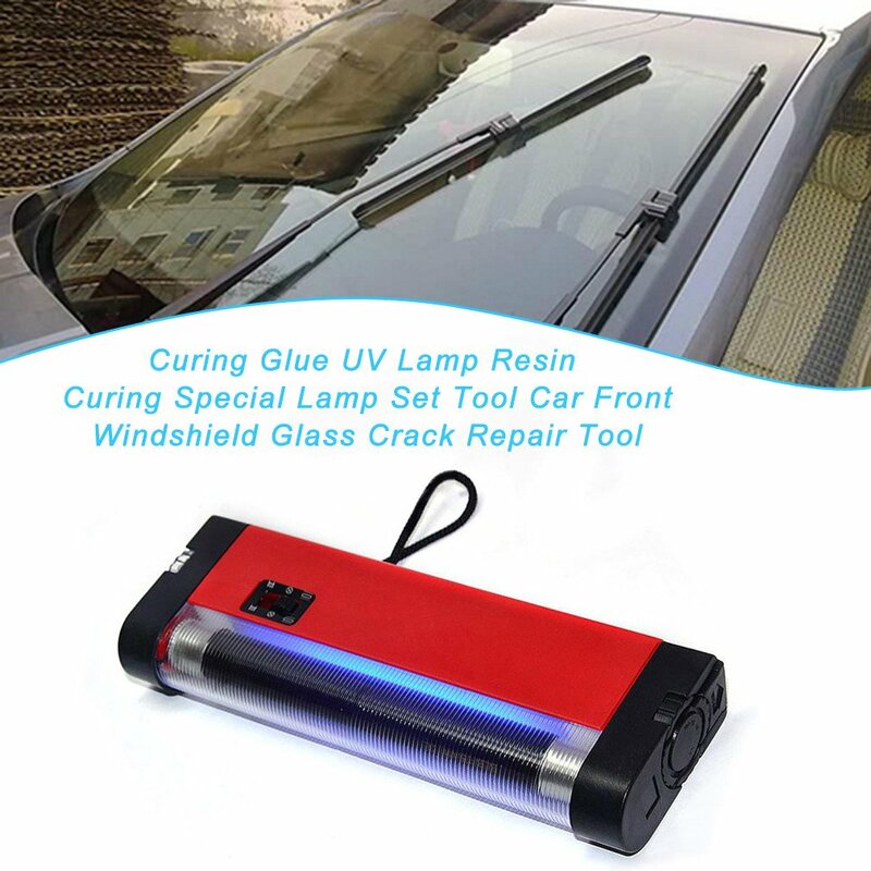Hot Newest Resin Curing Special UV Lamp Glue Car Front Windshield Glass Crack Repair Tool Special Set Tool Fast Delivery