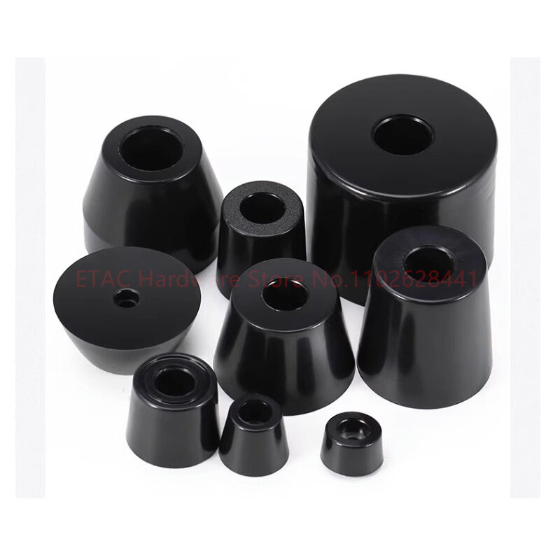 8Pcs Washing Machine Shock-absorb Rubber Foot Pad Cabinet Bed Table Box Conical Rubber Shock Pad Floor Protector Furniture Parts