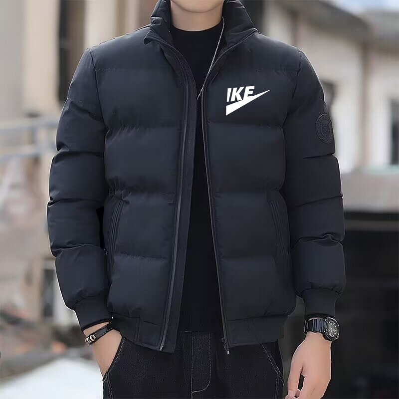 Men's new winter thickened down padded jacket casual youth handsome padded jacket fashion short stand collar padded jacket