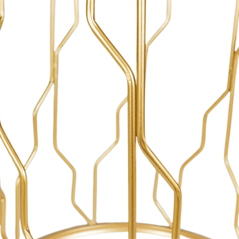 Nest กาแฟทองตารางชุดโมเดิร์นออกแบบ Side End ตารางหรูหรา Golden กระจกลำโพงตารางกาแฟ