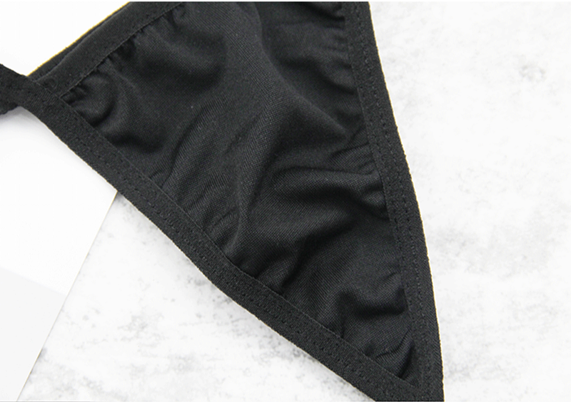 Sexy g-string bikini calcinha roupa de banho sólida cintura baixa calcinha cueca t-back simples biquinis maiô