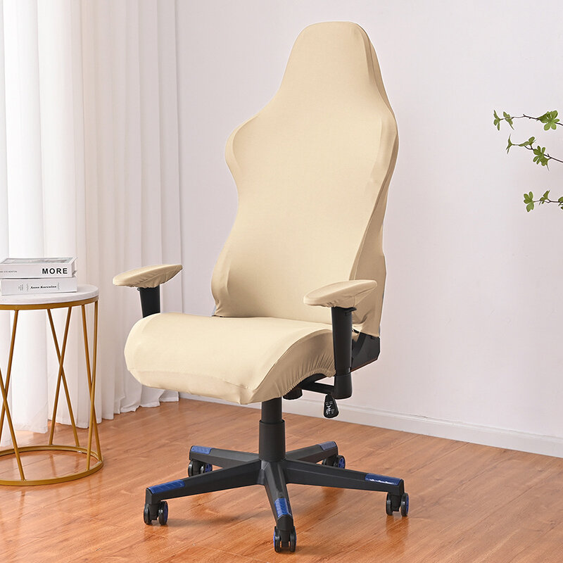 Pokrowiec na krzesło biurowe pokrowiec na stołek e-sport elastyczny pokrowiec na krzesło poszewka na krzesło do pracy na komputerze narzuty antypoślizgowe odporne na zarysowania