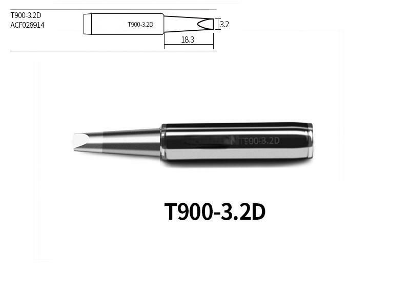 1 buah ujung solder seri 900M-T kualitas tinggi asli untuk 936 T900-0.8D pengganti besi solder/1.2D/1.6D/2.4D/3.2D