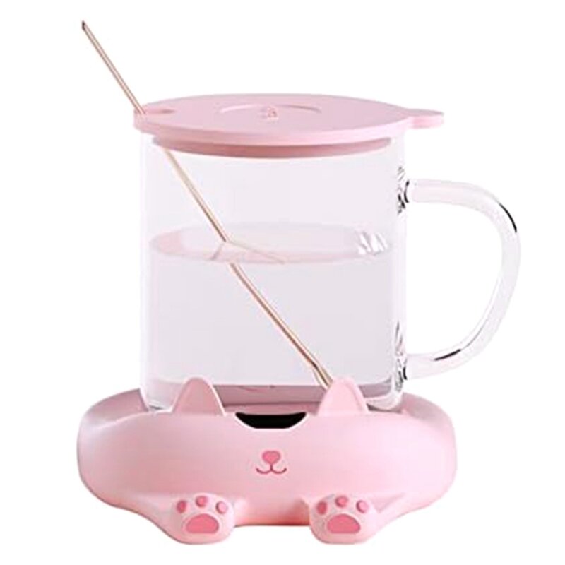 Cup Warmer Thermal Coaster Heating Coaster Cute, 3 Adjustable Temperatures, Up To 75° Heat, Heat Retention US Plug