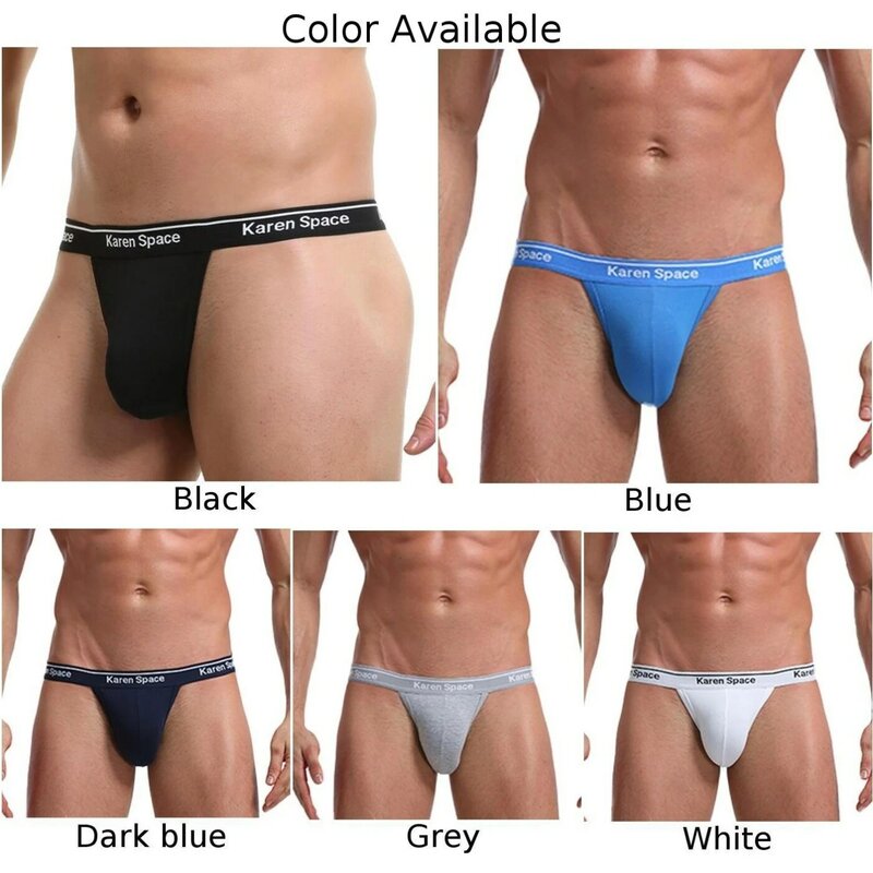 Sous-vêtements en coton pour hommes, lingerie, culotte tanga, slips, bikini, sous-vêtements, dos en T