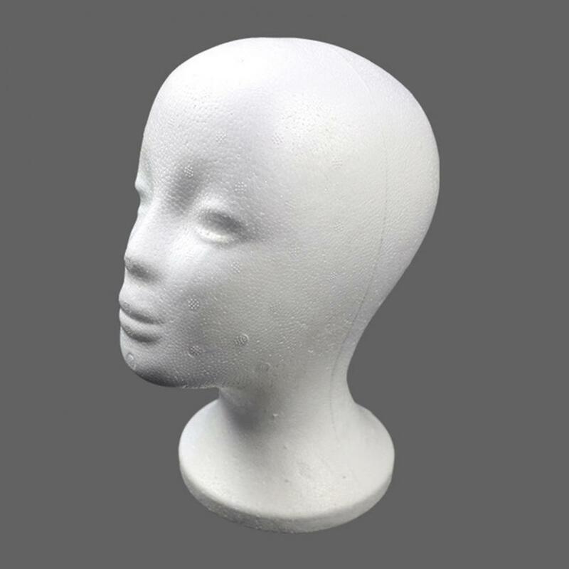 Modelo de cabeza de espuma Universal para exhibición de pelucas artificiales, exquisito estante de exhibición, cabeza de modelo femenino para joyería
