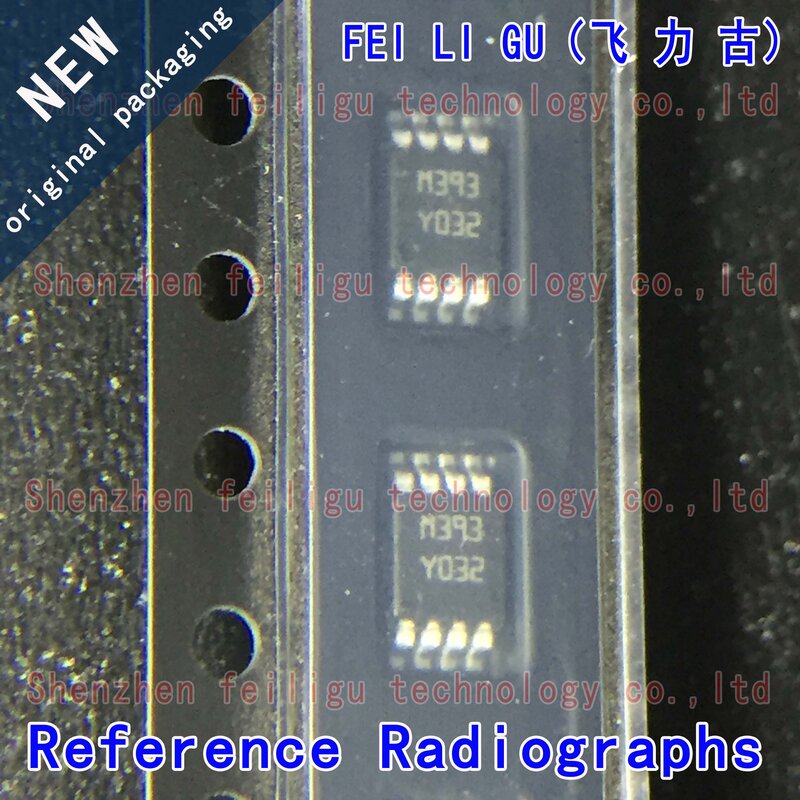 5 ~ 50 pz 100% nuovo originale LM393ST LM393 serigrafia M393 pacchetto MSOP8/TSSOP8 (0.118 ", 3.00mm di larghezza) chip comparatore