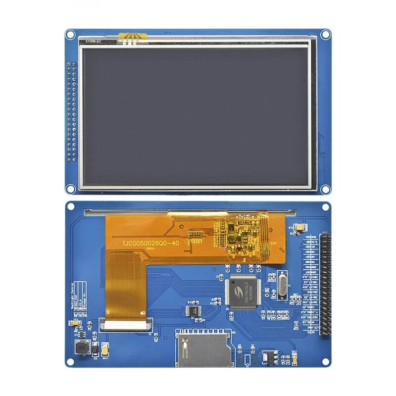 จออัจฉริยะ5.0นิ้ว800*480 SSD1963โมดูล LCD 8080 5.0นิ้วพร้อมหน้าจอ TFT แบบสัมผัส