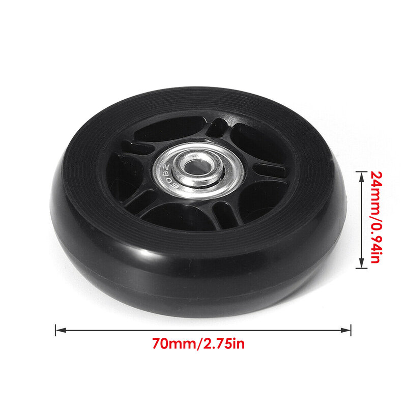 Rodas de substituição da mala rodas giratórias rodízio rolamentos kits de reparação de carga alta rotação flexível rodas universais