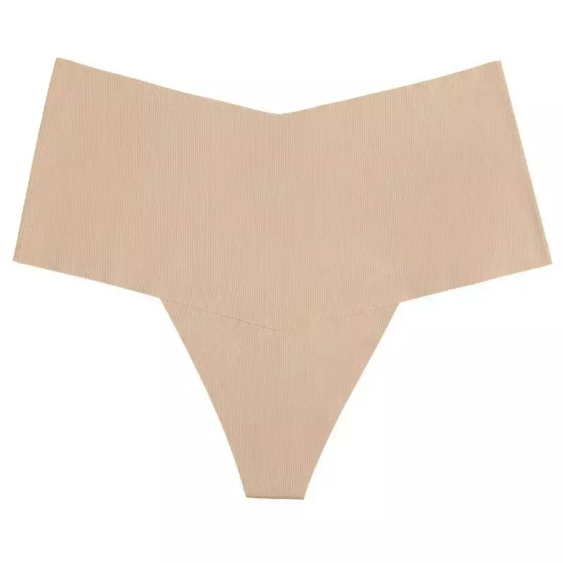 Women T-shaped Solid Color Breathable High Elasticity Women Underpants  Panties