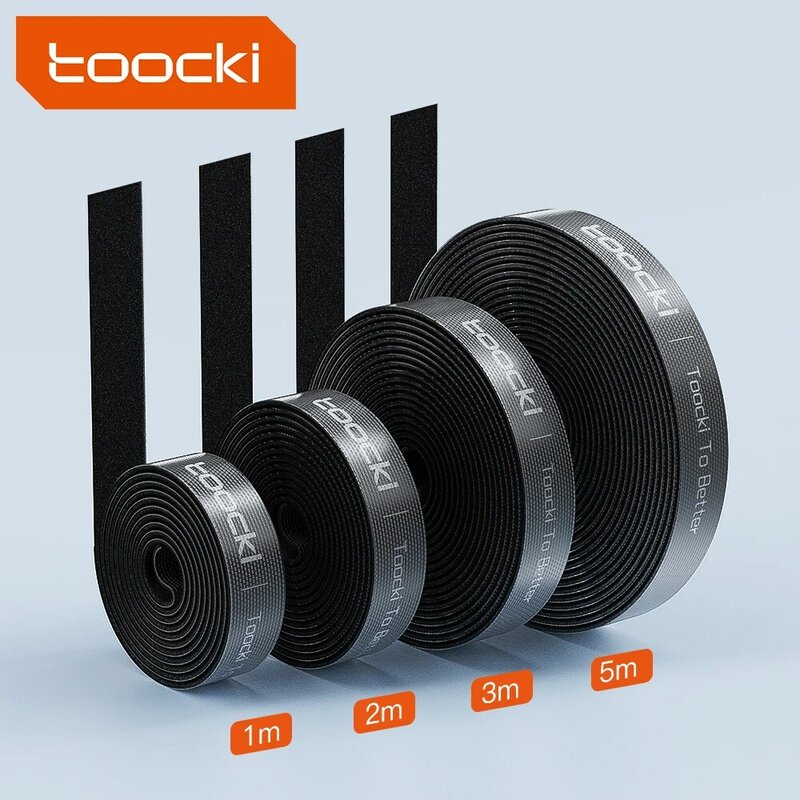 Toocki-1-5M 케이블 정리, 데스크탑 깔끔한 와이어 관리 와인더 클립 마우스 키보드용 케이블 홀더 이어폰 코드 보호기