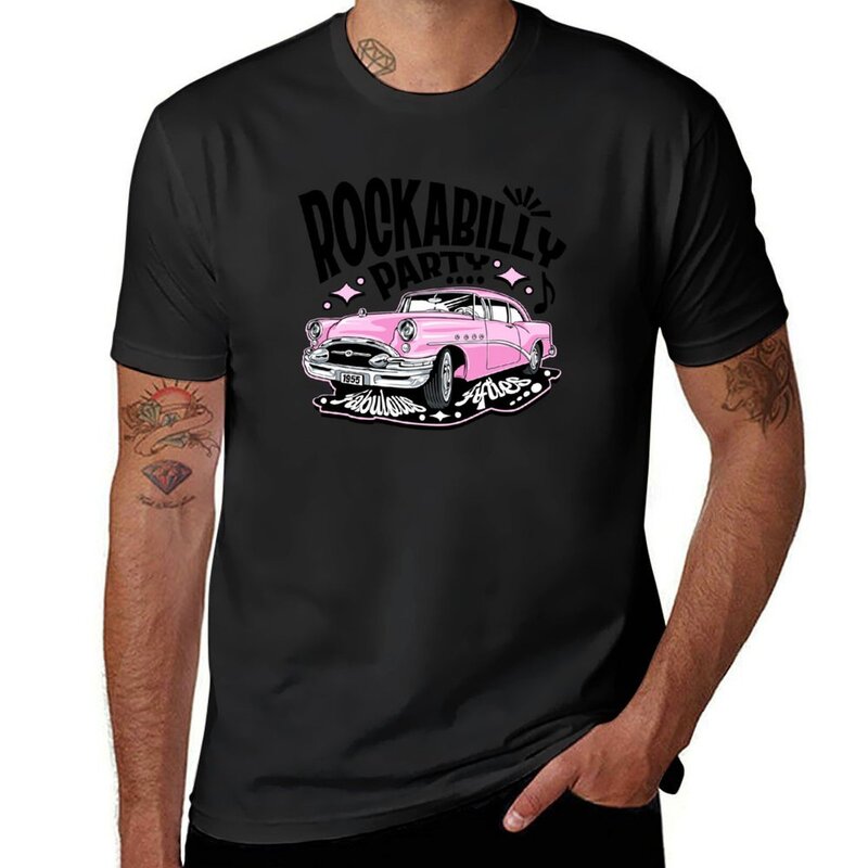 Rockabilly Party 50s Sock Hop Dance Vintage Car Rock and Roll T-Shirt vintage customs design your own mens graphic t-shirts pack