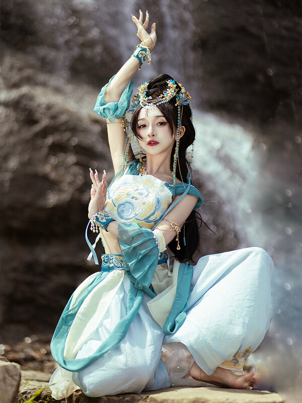 Ming Dynasty Hanfu Women's Chinese Western Exotic Dance Dress Fairy Princess Dress