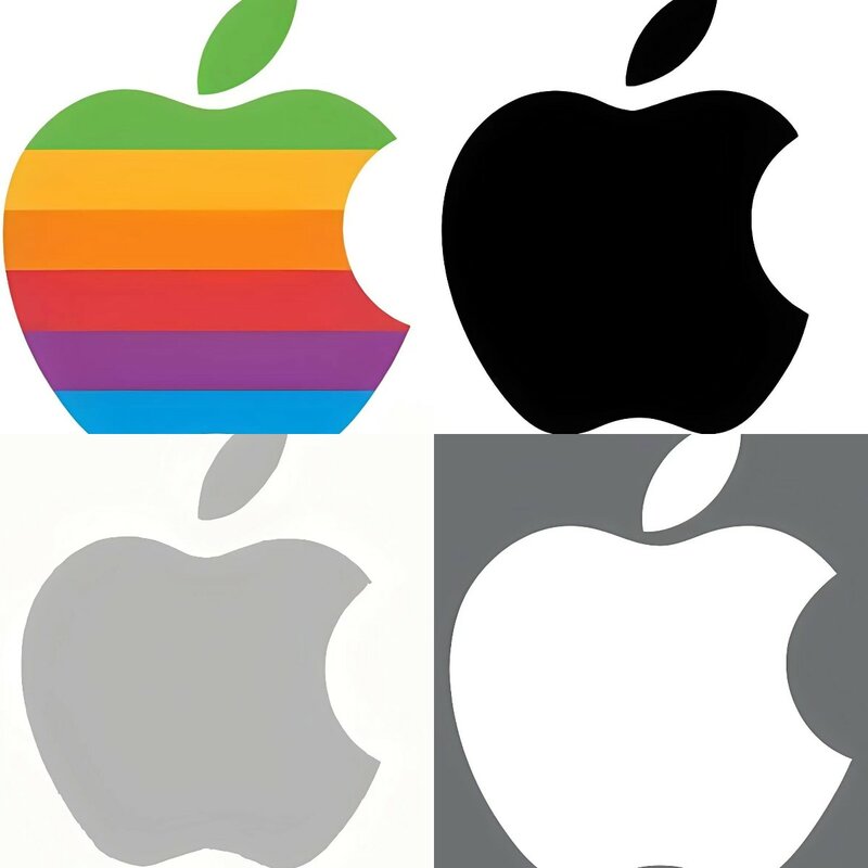 Persoonlijkheid Klassiek Ontwerp Apple Sticker Laptop Sticker 80 'Retro Logo Voor Ramen, Auto 'S, Vrachtwagens, Gereedschapskisten, Laptops, Macbook