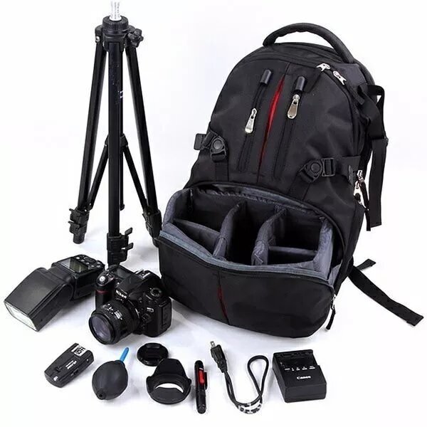 กระเป๋ากล้องวิดีโอดิจิตอลสำหรับผู้ชายและผู้หญิง, กระเป๋าเป้สะพายหลังแล็ปท็อปกันน้ำใช้กลางแจ้งคุณภาพสูง