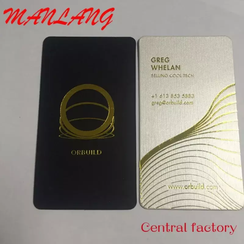 Изготовленные на заказ Популярные тисненые бумажные визитные карточки с напечатанным логотипом компании