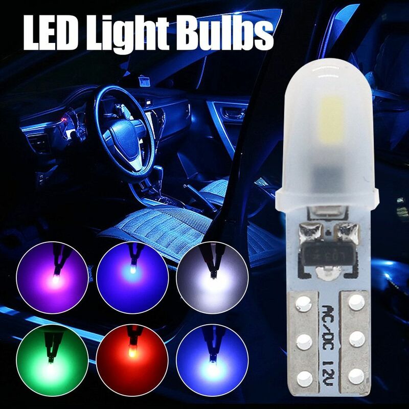 لوحة سيارة عالمية LED ضوء ، مصباح أداة السيارات ، اكسسوارات لمبة ، T5 ، 2SMD ، 12 فولت ، 3014