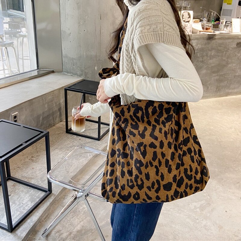 Модная женская Холщовая Сумка-тоут, повседневный мессенджер на плечо в стиле ретро, Вместительная дорожная сумка для покупок