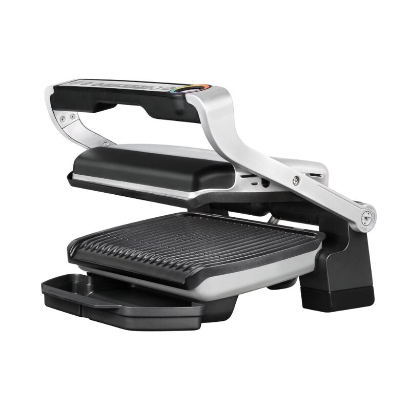 T-Fal OptiGrill Indoor Electric Grill with Removable, Dishwasher Safe Nonstick Plates, GC712D54