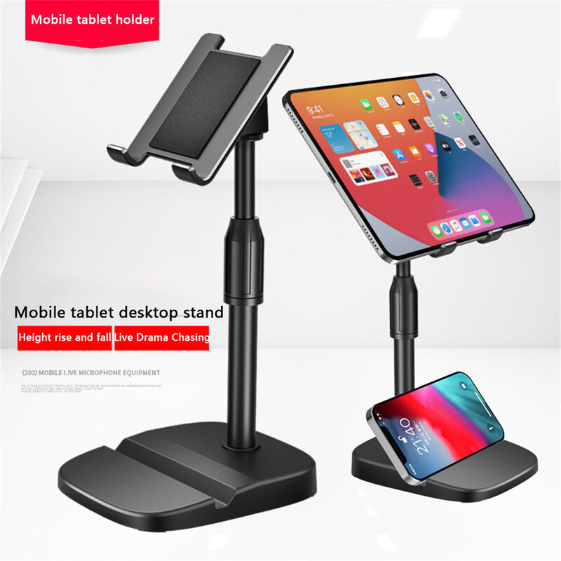 Soporte de escritorio para teléfono móvil, elevación ajustable para tableta, soporte Universal multiángulo, soporte portátil para Ipad