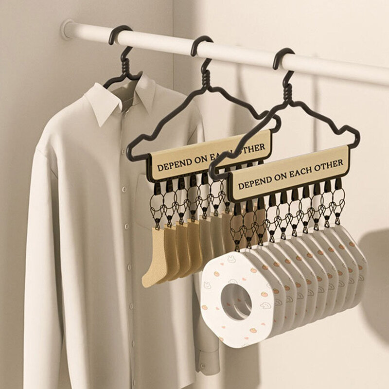1/2/3PCS Multi Clip Hanger Non-woven Fabric + Iron Easy To Use Storage Large Capacity Adjustable Collectibles Hat Rack