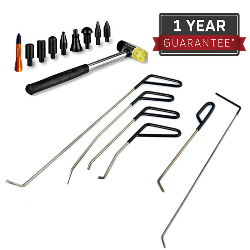 Furuix-Kit d'outils de débosselage de voiture sans peinture, ensemble de débosselage, marteau de grêle, tiges, crochet