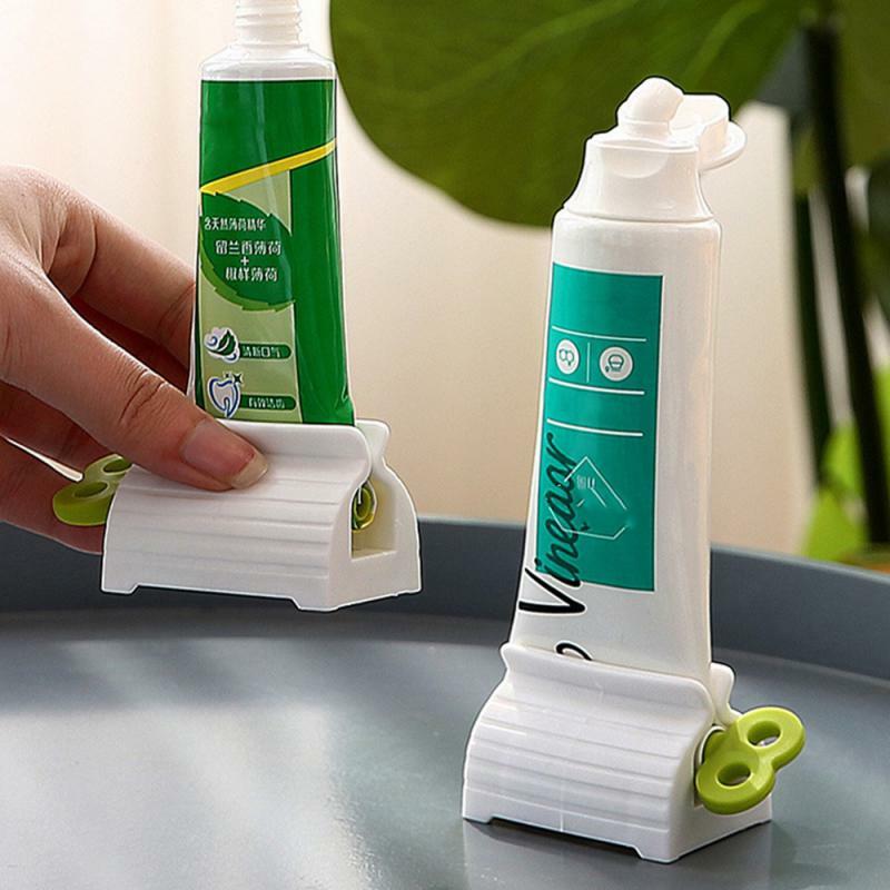 Exprimidor de tubo de pasta de dientes multifuncional, prensa Manual de 1 a 5 piezas, limpiador Facial con Clip, para Baño