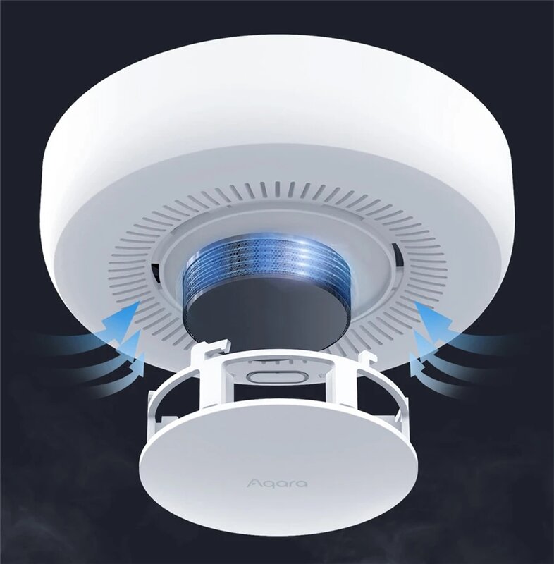 Aqara-Detector inteligente de humo y Gas Natural Zigbee 3,0, Monitor de alarma contra incendios, alerta de sonido, Control remoto de seguridad para el hogar, Mi Home Homekit