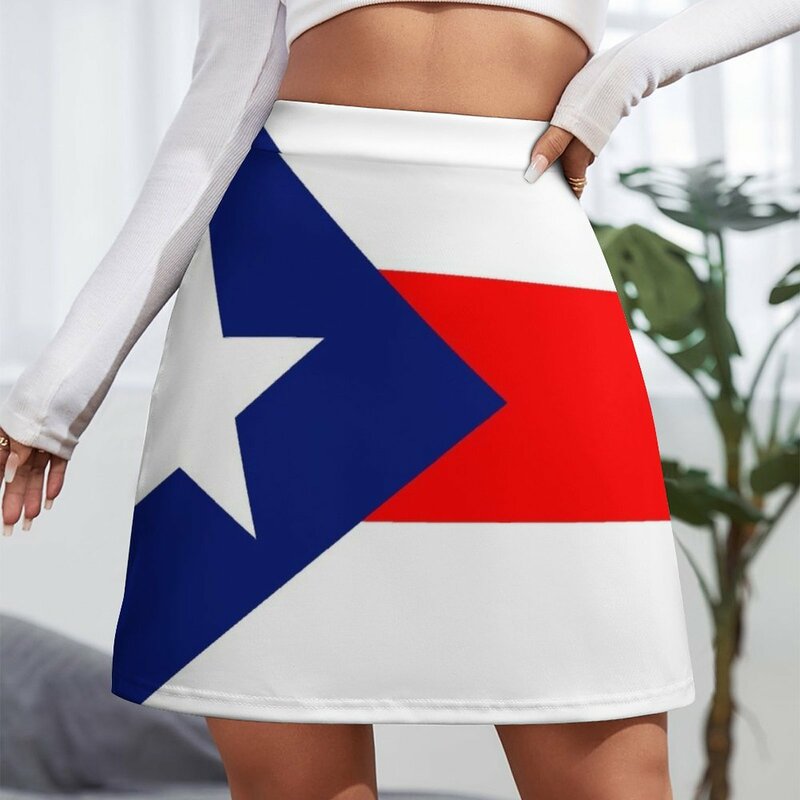 Minigonna con bandiera portoricana gonna longuette per donna skorts per donna gonne gonna donna chic ed elegante per donna 2023