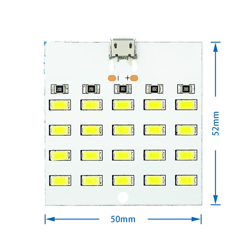 Wysokiej jakości 5730 smd 5V 430mA ~ 470mA biały Mirco Usb 5730 LED panel świetlny USB przenośne oświetlenie awaryjne oświetlenie nocne