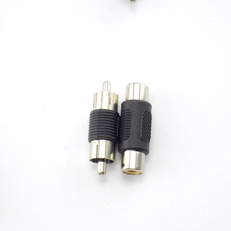 Dual RCA Video Audio Adapter Male to Male Couplers Female to Female Jack AV Cable Plug CCTV Connector