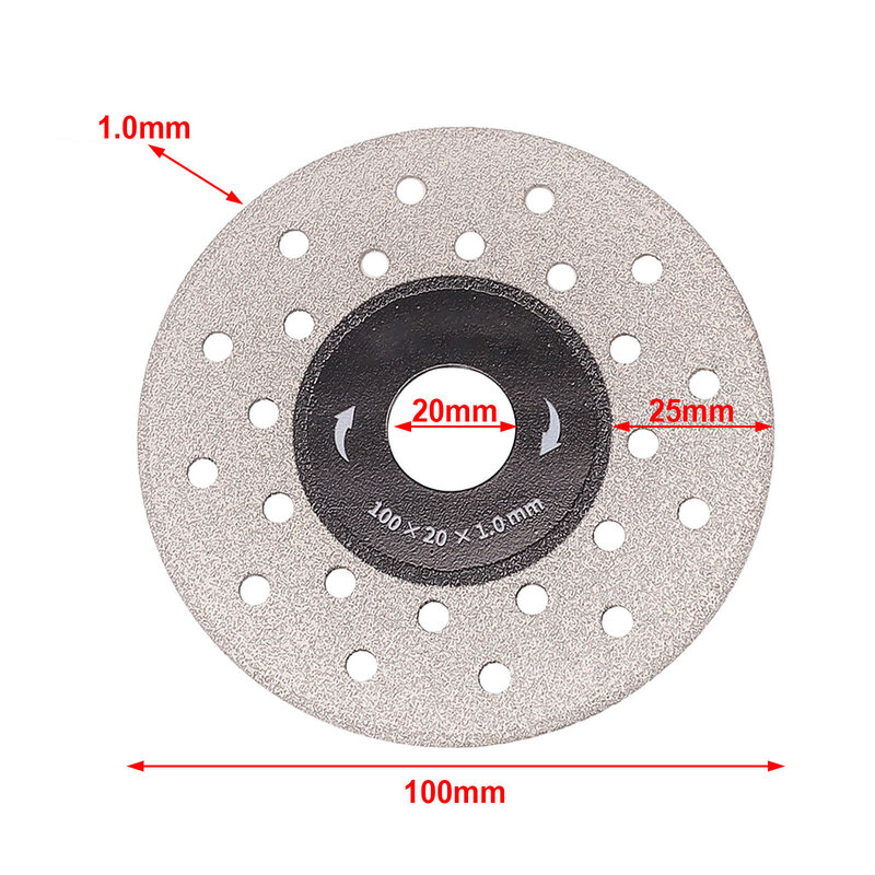 1 шт., 4 дюйма, 100 мм, диск для резки камней
