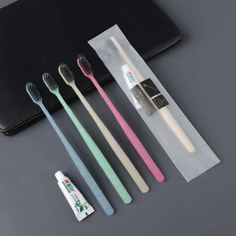 Disposable Toothbrush Toothpaste Travel Hotel Supplies Oral Care Teeth Cleaning Brush For Outdoor Travel Hotel Busniess Cam O9M1