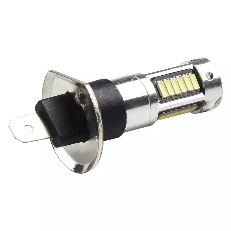 Bombilla LED blanca antiniebla H1 6000k con Chip 4014 ultrabrillante, haz transparente de 360 grados, zona No ciega, DC12V-24V de alta potencia de 50W, 1 unidad
