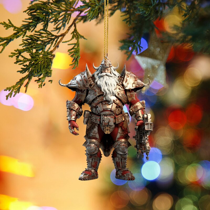 Adorno colgante de Papá Noel para decoración de árbol de Navidad, colgante para fiesta de año nuevo, regalo creativo, 2024
