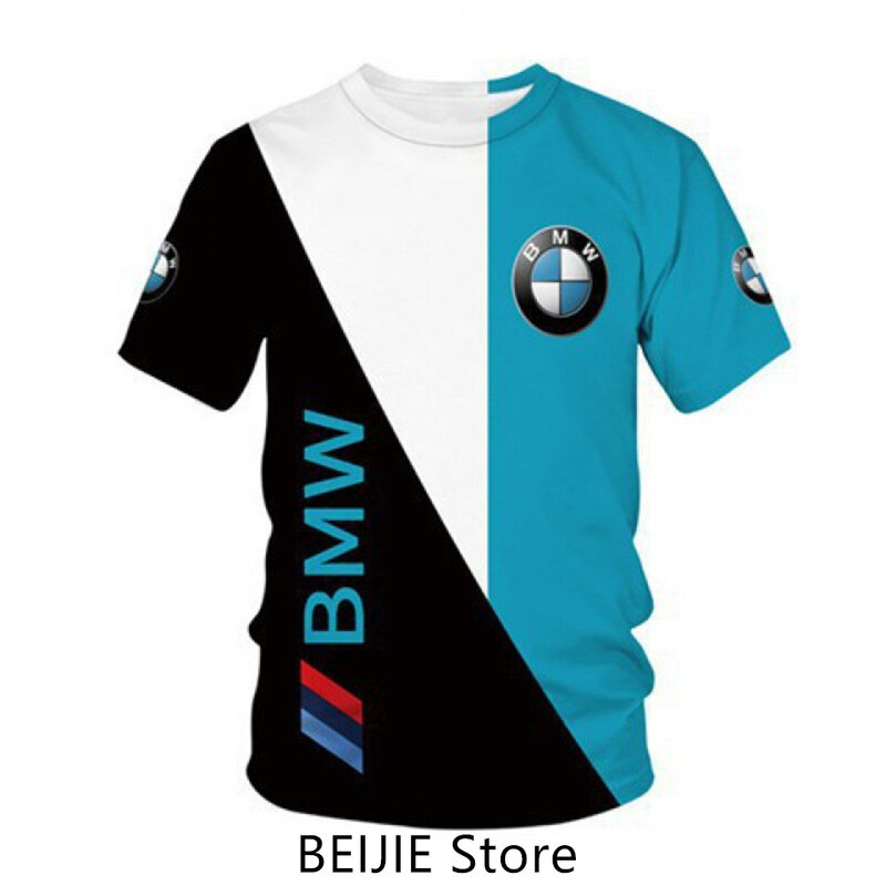 Letnia nowa koszulka BMW męska motocyklowa wyścigi uliczne dziecięca koszulka motocyklowa sportowa podróżna męska szybkoschnący oddychająca koszulka