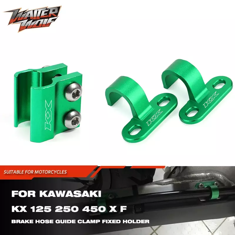 Kx kxf Brems schlauch führungs klemme für kawasaki kx250 kx450 kx250f kx450f kx 250f 450f 250x 2006x2023-Brems kabel fester Clip