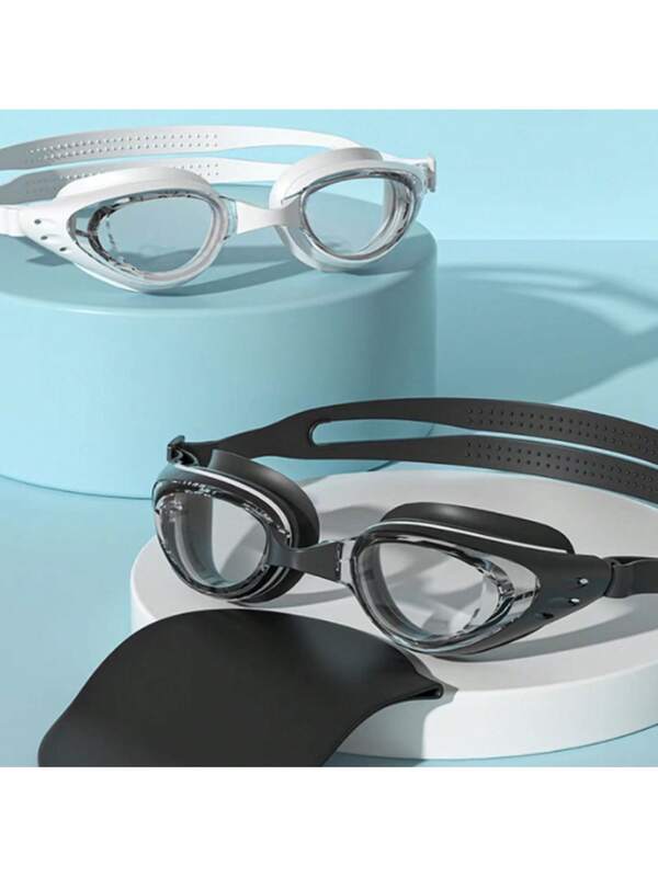 نظارات سباحة احترافية مضادة للضباب للرجال والنساء ، عدسة حماية من الأشعّة البنفسجية ، مقاومة للماء ، قابلة للتعديل ، سيليكون ، للبالغين ، حمام سباحة