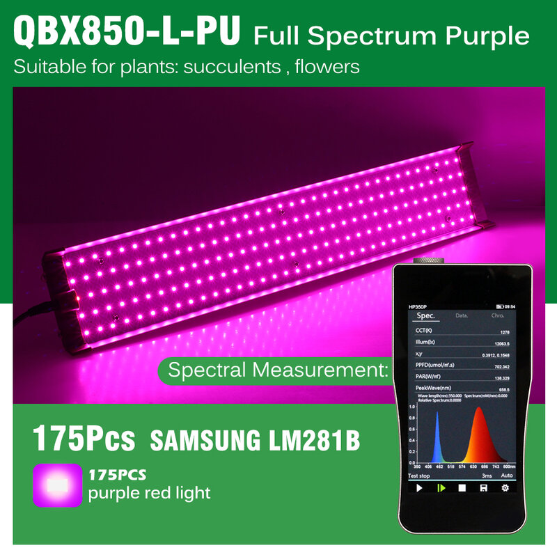 Samsung LM281B Full Spectrum LED Grow Light, Plant Growing Lâmpadas, Lâmpada Hidroponia Eficiente para Plantas, Iluminação de Estufa Flor