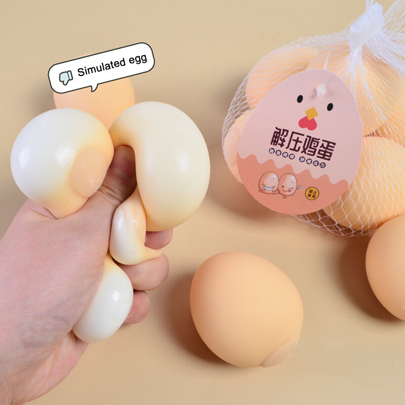 Squishi Egg Squeeze Toy para crianças, ovo escalfado amassar, mini pintainho, alívio do estresse, pitada de brinquedo para criança