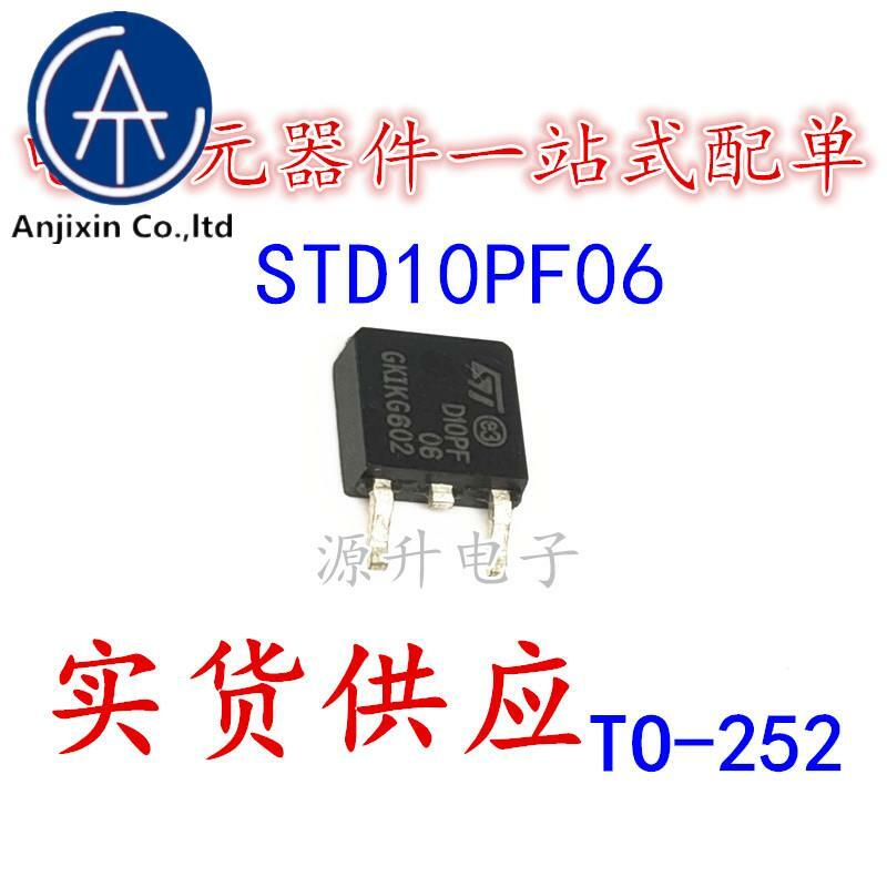 30PCS 100% ต้นฉบับใหม่ STD10PF06T4 D10PF06 Field Effect MOS Patch-252 N Channel 10A 60V