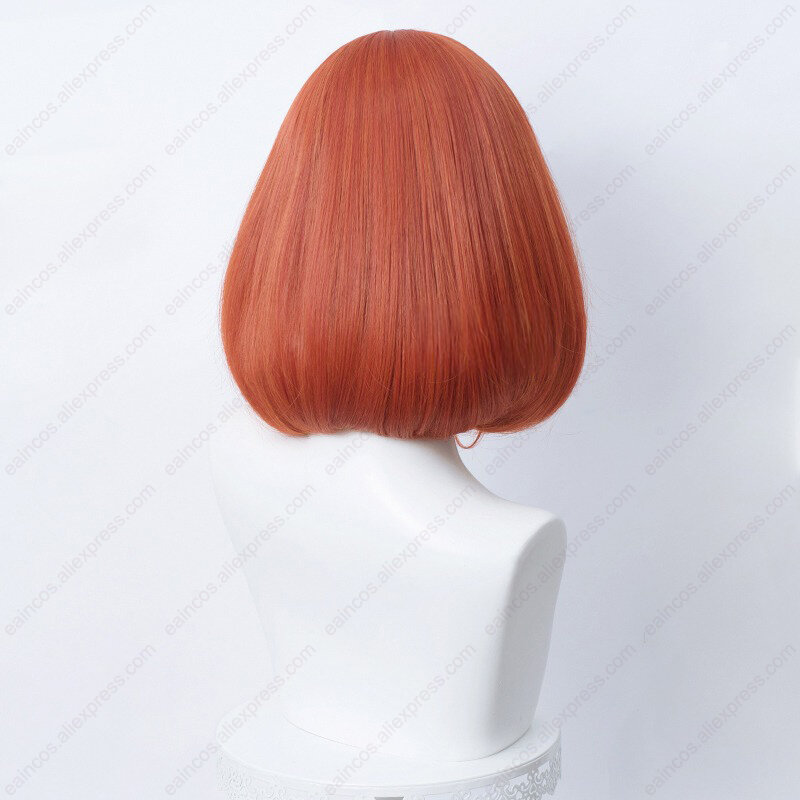 Women Lolita Pink Red Blue Purple Cosplay Wigs 35cm Short Bob Wigs With Bangs Heat Resistant Synthetic Hair Universal Wigs