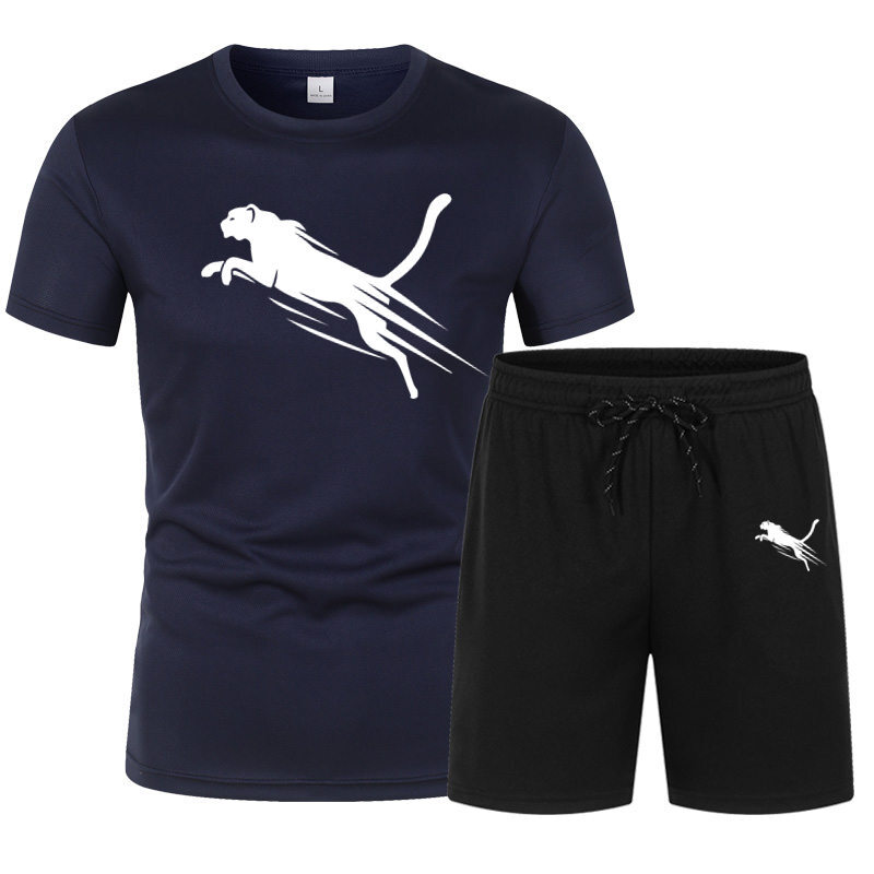 Ternos masculinos de verão, camisetas e shorts com 2 peças, roupas de corrida, roupas de ginástica, roupas de luxo, moda, 2022