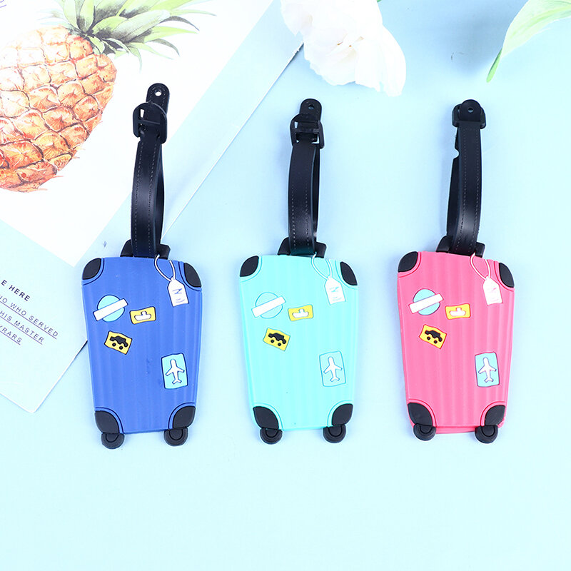 High Quality Travel Cute Silicon Luggage Tags Suitcase ID Addres Holder Baggage Tag Portable Label Accessories Luggage Tag