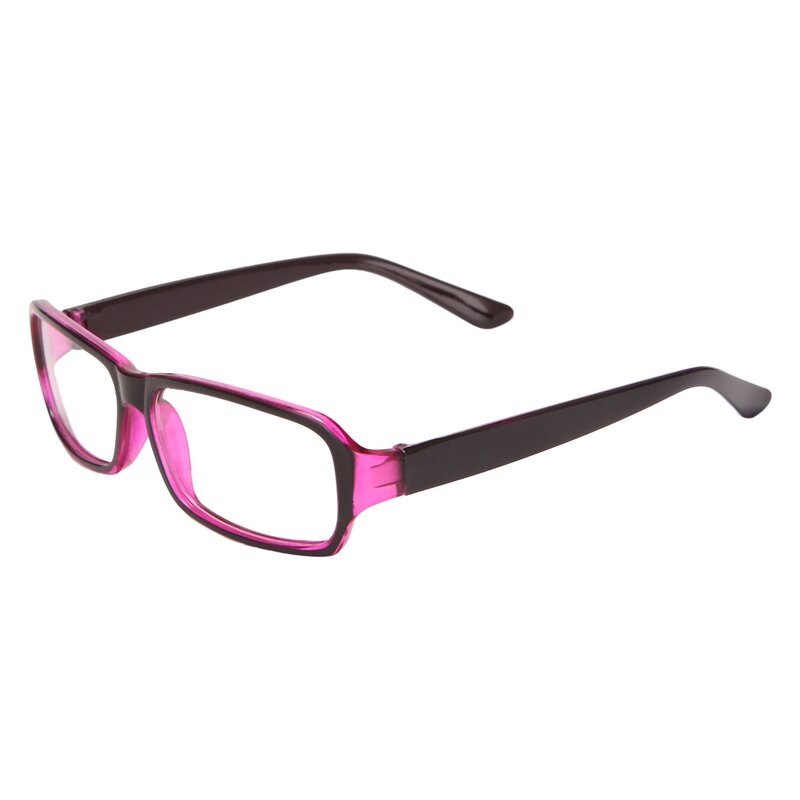 Пластиковые полные оправы прозрачные линзы очки черные фиолетовые для женщин и мужчин