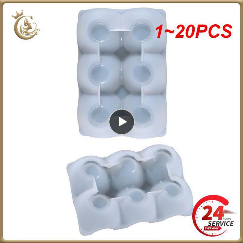 1 ~ 20 Stück Kristall Epoxid form kreative Ei Gitter Ei Lagerung Dekoration Silikon form für Eier ablage Harz Guss u90f