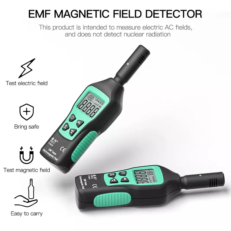 Monitor De Radiômetro Elétrico Portátil, Medidor Magnético, Testador De Onda De Alta Precisão, Emf Doméstico