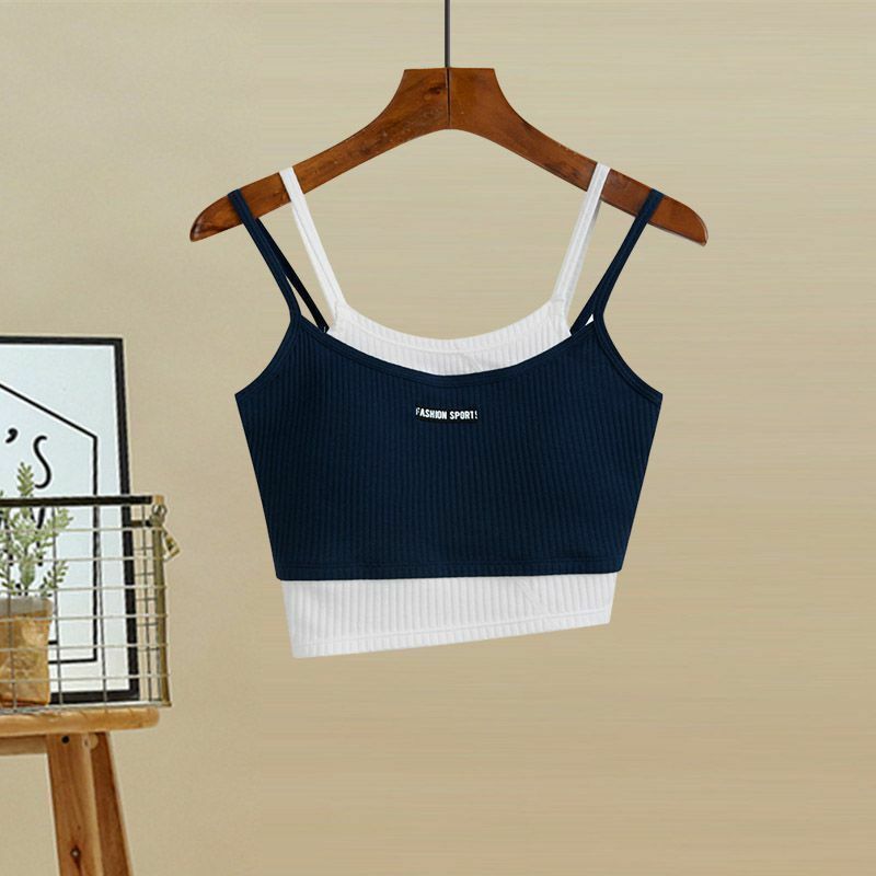 새로운 슬림 캐주얼 셔츠 큰 여성의 봄과 여름 정장, 한국 버전, 가짜 두 데님 반바지 세 벌, 2023